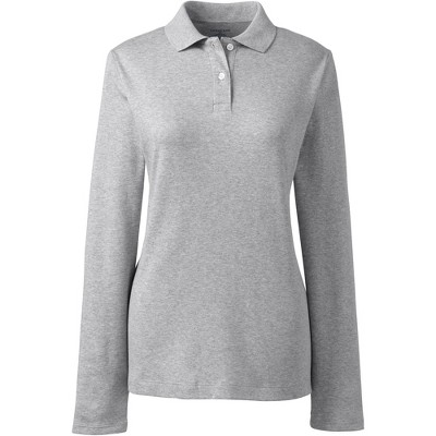 Women's Long Sleeve Feminine Fit Interlock Polo Shirt