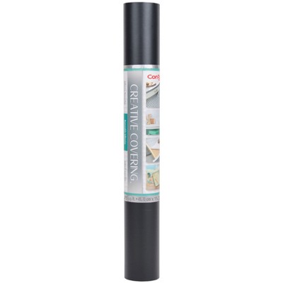 Con-Tact® Brand Creative Covering™ Adhesive Covering, Black, 18" x 50 ft