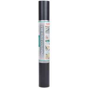 Con-Tact® Brand Creative Covering™ Adhesive Covering, Black, 18" x 50 ft - 1 of 3
