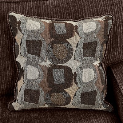 Palisades Compact Linen Fabric Sofa with Wood Accents, Riverfront Brown