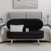 GlasFlength Ottomans and Benches Storage Ottoman Bench Upholstered Tufted Bench Bed Bench Ottomans for Room, Black, 16.93"*44.88"*18.7" - 4 of 4