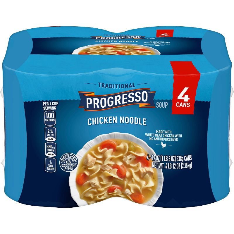 Progresso Traditional Chicken Noodle Soup - 4pk / 76oz, 3 of 8