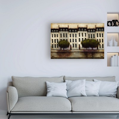 Paris on the Seine Neutral Palette Canvas Art