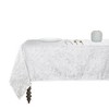 Kate Aurora Living Raised Jacquard Floral Leaves Spill Proof Fabric Tablecloth - 3 of 3