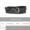 INSPIRE CHIC Women's Slim Thin Snakeskin Embossed Faux Leather Skinny Belts Waistband - 4 of 4
