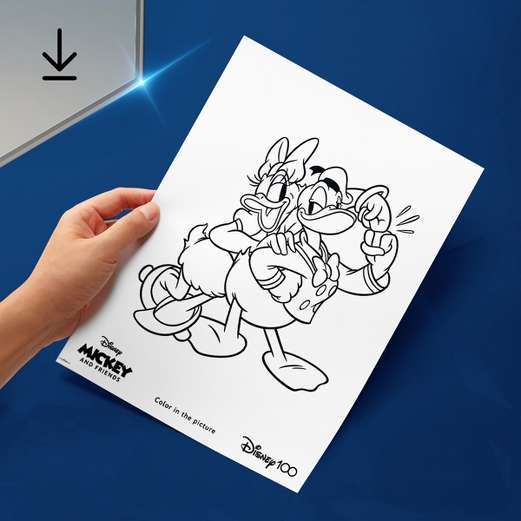 Mickey & Friends Coloring Page 1