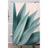 Gale Switzer Agave Flare Peach Shower Curtain Green - Deny Designs - image 2 of 4