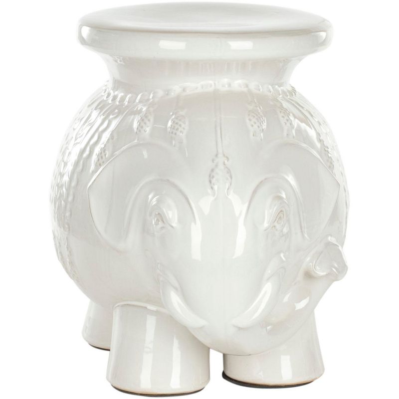 Glazed Ceramic Elephant Stool  - Safavieh, 1 of 5