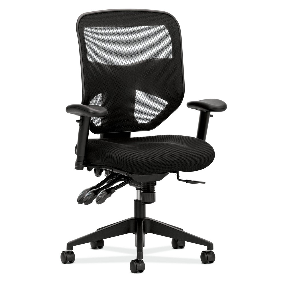 UPC 020459532648 product image for Prominent High Back Task Chair with Arms Black - HON | upcitemdb.com