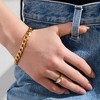 EVRY JEWELS WATERPROOF Gold or Silver Plated Harlem Bracelet - 2 of 3