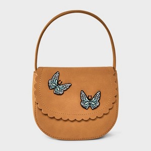 Toddler Butterfly Saddle Bag - Cat & Jack™ Brown - 1 of 4