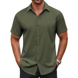 olive green mens dress shirt Campus Oxford Custom Find great deals on patchwork shirts at Hisdern. Olive Green Formal Shirt for