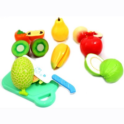 Childrens Kids Wooden Pretend Play Kitchen Toy Cut Fruit Veggie Cake Best Gifts 