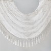 38"x46" Clarissa Diamond Sheer Embroidered Waterfall Valance - 3 of 4