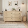 Boho 3/6/7-Drawer Dresser with Curved Legs, Deep Storage Drawers, Freestanding Wood Storage Cabinet for Bedroom, Living Room, Entryway, Balcony - 3 of 4