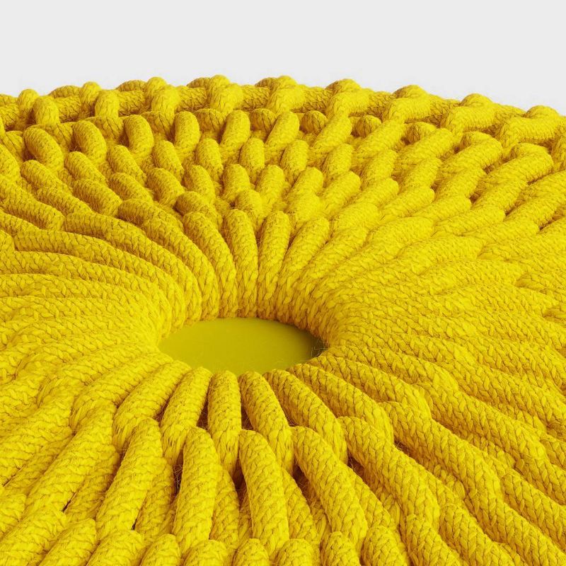 Holloway Round Knitted PET Polyester Pouf - WyndenHall, 4 of 7