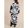 ELOQUII Intarsia Long Sleeve Dress - 3 of 3