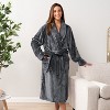 PAVILIA Soft Plush Women Fleece Robe, Cozy Warm Housecoat Bathrobe, Fuzzy Female Long Spa Robes - 4 of 4