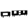 NicBex Coffee Tables for Living Room Modern Coffee Table and TV Stand Set of 2 with Sturdy Steel Legs, Black - 4 of 4