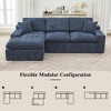 JUJABU Modular 107.9'' Sectional Sofa with Double-Layer Cushions & Storage Pockets for Living Room - 4 of 4