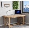 Gulches 63" Wood Executive Computer Desk, Home Office Study Writing Table, Spacious Workstation? - 4 of 4