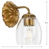 Progress Lighting Quillan One-Light Vanity Light, Gold Ombre, Wall Light, Clear Glass Shade - 2 of 4