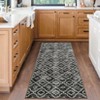 Machine Washable Vintage Floral Printed Area Rug Ultra Thin Non Slip Low Pile Stain Resistant Non Shedding Pet Friendly Floor Rug - 4 of 4