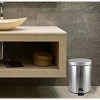 Home Mart Goods 10" Tall Chrome Step Garbage Can with Removable Inner Bucket, Soft-Close Metal Waste Basket with Foot Pedal - 2 of 4