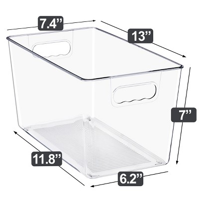 Sorbus 8 Pack X-Large Clear Storage Containers for Pantry, Fridge, Cabinet, Closet & Kitchen Organization — фото 5