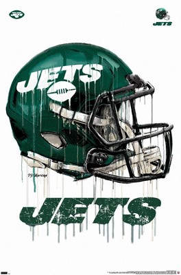 Trends International Nfl New York Jets - Neon Helmet 23 Framed Wall Poster  Prints Mahogany Framed Version 14.725 X 22.375 : Target