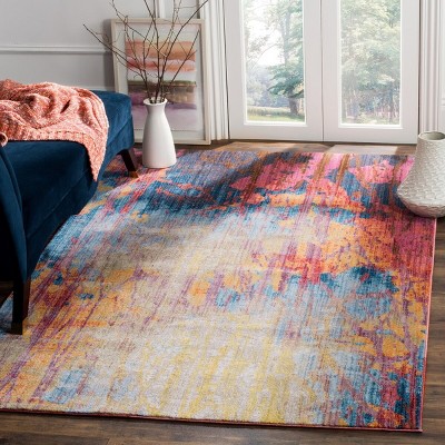 Bristol 8' x 10' Multicolor Polyester Area Rug