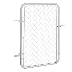 VEVOR Chain Link Fence Gate, 32 x 46 in, Adjustable Chain Link Fence Panel, Fit 2-6 ft (W) x 4 ft (H) Garden Fence Gate Opening, Silver - 1 of 4