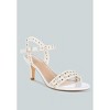 Nidara Studded Real Leather Kitten Women Sandals - 2 of 4