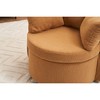 Teddy Fabric Swivel Chair with Storage and Back Cushion - 4 of 4