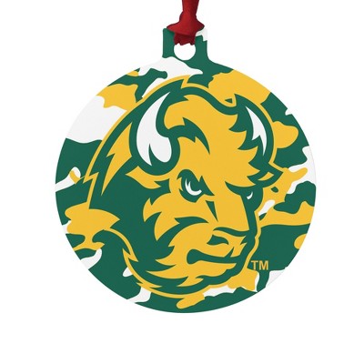 North Dakota State Camo Aluminum Holiday Christmas Tree Ornament