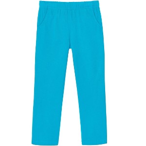 City Threads USA-Made Girls Soft Cotton UPF 50+ Jersey Pocket Pants - 1 of 4