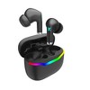 RadioShack Wireless Gaming Earbuds with Noise Cancelation and RGB LED Lights With 22 Hour Playtime 3304452 Black - 2 of 4
