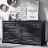 52" Wide Farmhouse 7 Drawers Dresser for Bedroom, Wood Chest of Drawers with Natural Texture for Bedroom, Living Room - 2 of 4