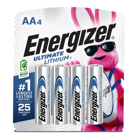 Energizer E301311200 Battery AA Ultimate Lthium, 4-batteries/pack Sold And  Price As Pack 24 Packs Per Case. Sold In Multiples Of Full Case Only