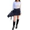 Women's Harley Denim Mini Skirt - JUST BLACK DENIM - 2 of 4