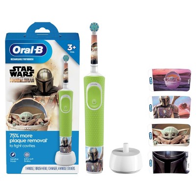Oral-B Kids' Electric Toothbrush featuring Star Wars The Mandalorian for Kids 3+