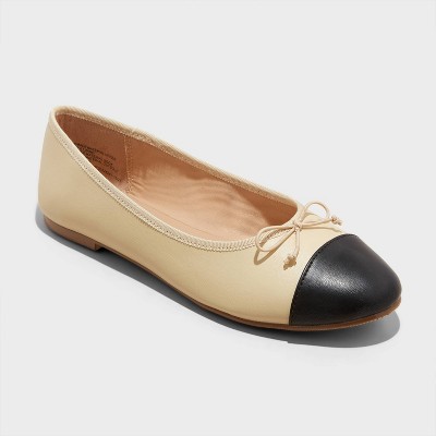 Women's Corinna Wide Width Ballet Flats - A New Day™ Black 6w : Target