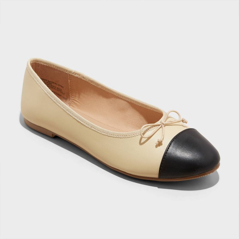 Women's Janie Ballet Flats with Memory Foam Insole - A New Day™, 1 of 10