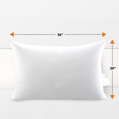 King Size White Hypoallergenic Polyester Pillows Set of 2