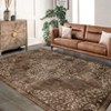 Washable Area Rug, Low-Profile Rug with Non-Slip Backing & Durable Edge Binding, Vintage Rugs for Living Room, Bedroom, Dinning Room - 2 of 4