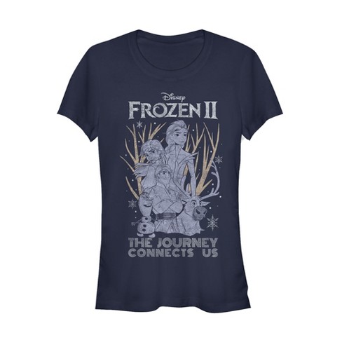 Juniors Womens Frozen 2 Vintage Journey Connects T-Shirt - image 1 of 3