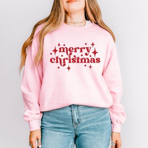 Simply Sage Market Whimsical Merry Christmas Sweatshirt - 1 of 4