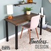 Pipe Decor Skyline Trail Brown Solid Wood Desk with 28 in. High-Rise Legs - 2 of 4