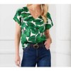 Women's Print Dolman Sleeve Top - Karen Kane - 3 of 3