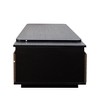 Kumasinova Extendable Coffee Table with 2 Drawers,Modern 2-Toned Center Table Rectangular Cocktail Table for Living Room,Length Adjustable,Black/Brown - 4 of 4